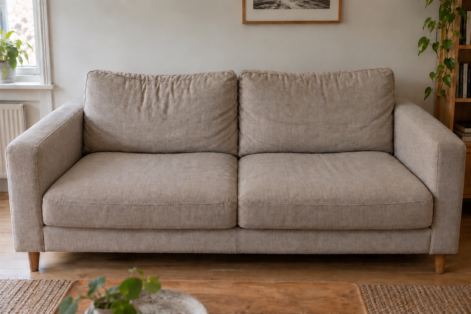 Clean sofa after furniture cleaning in Naustdal